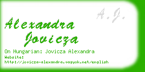 alexandra jovicza business card